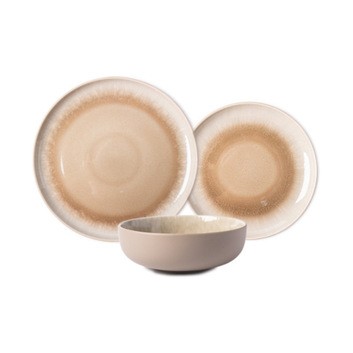 Service 18 pièces taupe - "Iris"