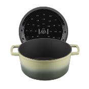 Cocotte en fonte ronde 25cm - "Masseiron Olivine"