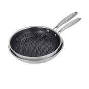 Set de 2 po�les 24/28cm triplex - "BlackSteel"