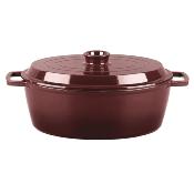Cocotte en fonte ovale 33cm - "Masseiron Merlot"