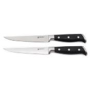 2 couteaux  steak noir 25cm - "Classique"