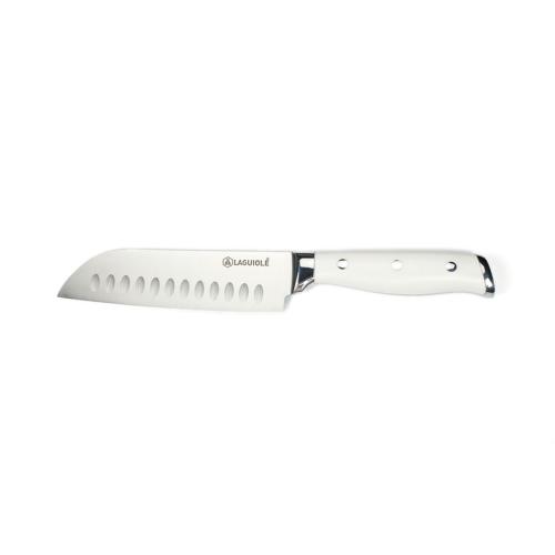 Couteau santoku blanc 29cm - "Elégance"