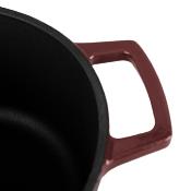 Cocotte en fonte ovale 33cm - "Masseiron Merlot"