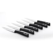 Set de 6 couteaux à steak noir - "Soho