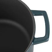 Cocotte en fonte ovale 33cm - "Masseiron Emeraude"