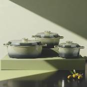 Cocotte en fonte ronde 25cm - "Masseiron Olivine"