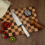 Couteau de chef blanc 34cm - "Elégance"