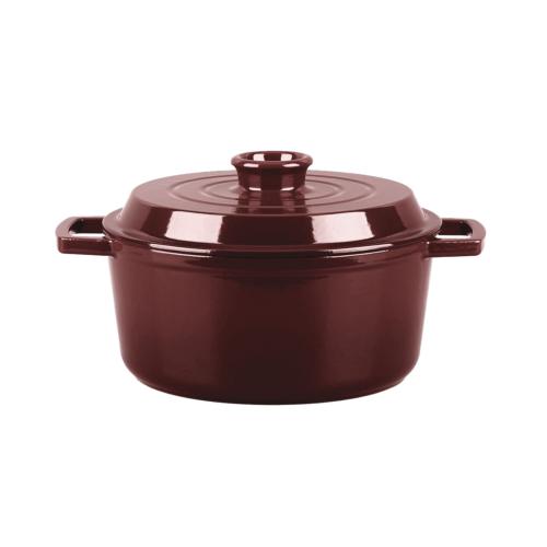 Cocotte en fonte ronde 25cm - "Masseiron Merlot"