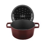 Cocotte en fonte ronde 20cm - "Masseiron Merlot"