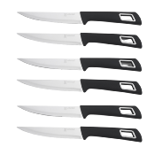 Set de 6 couteaux  steak noir - "Soho