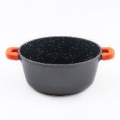 Faitout noir 28cm revêtement antiadhésif - "RobuCook"