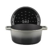 Cocotte en fonte ronde 25cm - "Masseiron Ardoise"