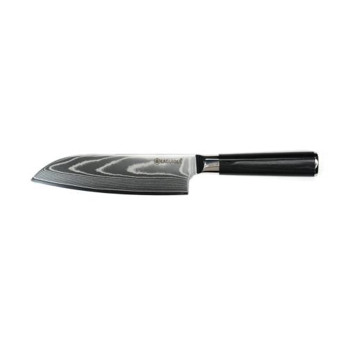 Couteau santoku noir damas 32cm avec étui - "Core"