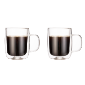 2 mugs à thé double paroi - 250ml 