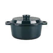 Cocotte en fonte ronde 25cm - "Masseiron Emeraude"