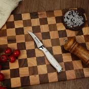 Couteau bec d’oiseau blanc 18cm - "Elégance"