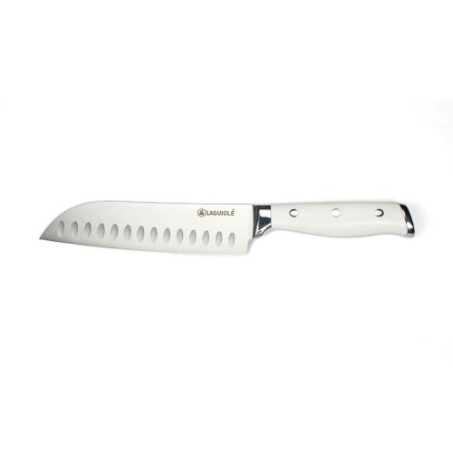Couteau santoku blanc 32cm - "Elégance"