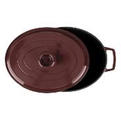 Cocotte en fonte ovale 33cm - "Masseiron Merlot"