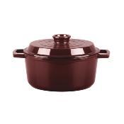 Cocotte en fonte ronde 25cm - "Masseiron Merlot"