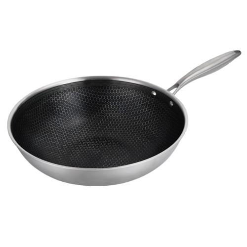 Wok 32cm triplex - "BlackSteel"