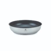 Set de 3 poêles inox amovible 20/24/28cm antiadhésif - "Réactif"