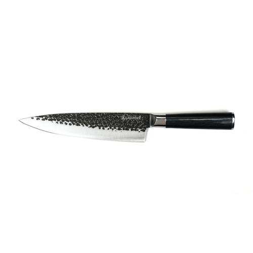Couteau de chef noir 34cm avec étui - "Sen"