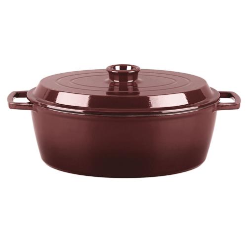 Cocotte en fonte ovale 33cm - "Masseiron Merlot"