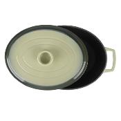 Cocotte en fonte ovale 33cm - "Masseiron Olivine"