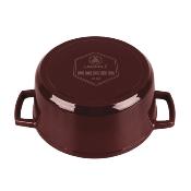 Cocotte en fonte ronde 20cm - "Masseiron Merlot"