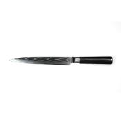 Couteau à trancher noir damas 34cm avec étui - "Core"