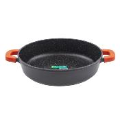 Sautoir noir 36cm revêtement céramique - "RobuCook"