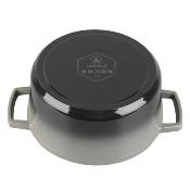 Cocotte en fonte ronde 25cm - "Masseiron Ardoise"